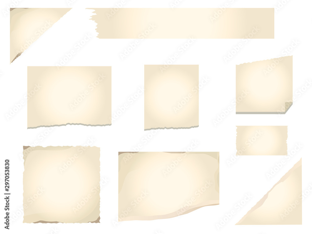 古風な破れた紙 素材 Stock Vector Adobe Stock