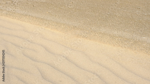  Sand by the river. Defocused Background. Template for design.