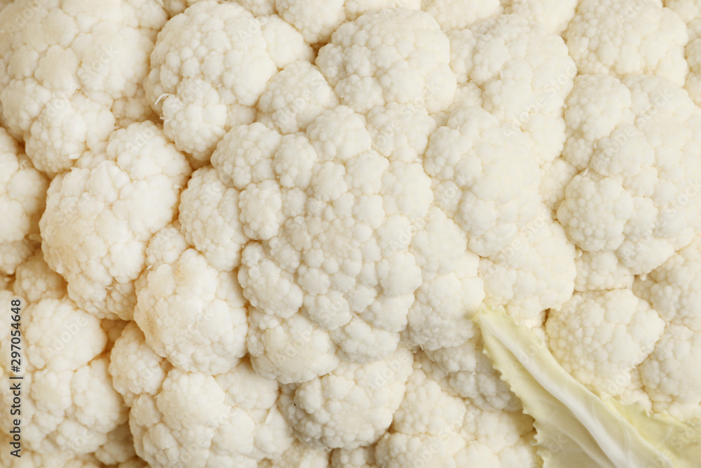 Delicious fresh ripe cauliflower close-up Delicious fresh ripe cauliflower close-up