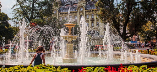 Fountain in the city square