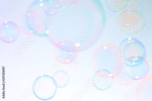 Beautiful colorful soap bubbles background