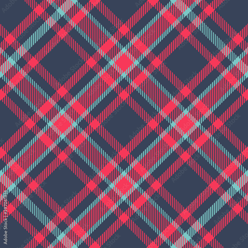 Tartan Seamless Pattern in Red and Blue. Tartan Seamless Pattern in Red and Blue.