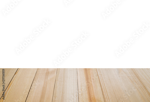 wood table texture on isolate white background © authaimat6378