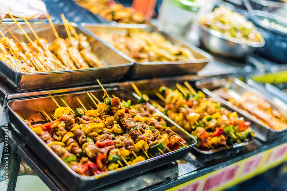 Traditional Vietnamese street food sold in Da Nang night market