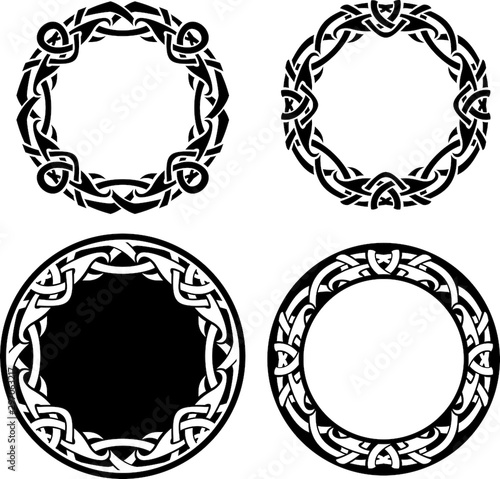 Celtic Ring Pattern Abstract Design Set