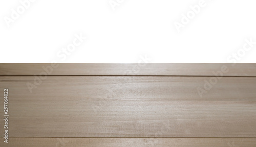 wood table texture on isolate white background