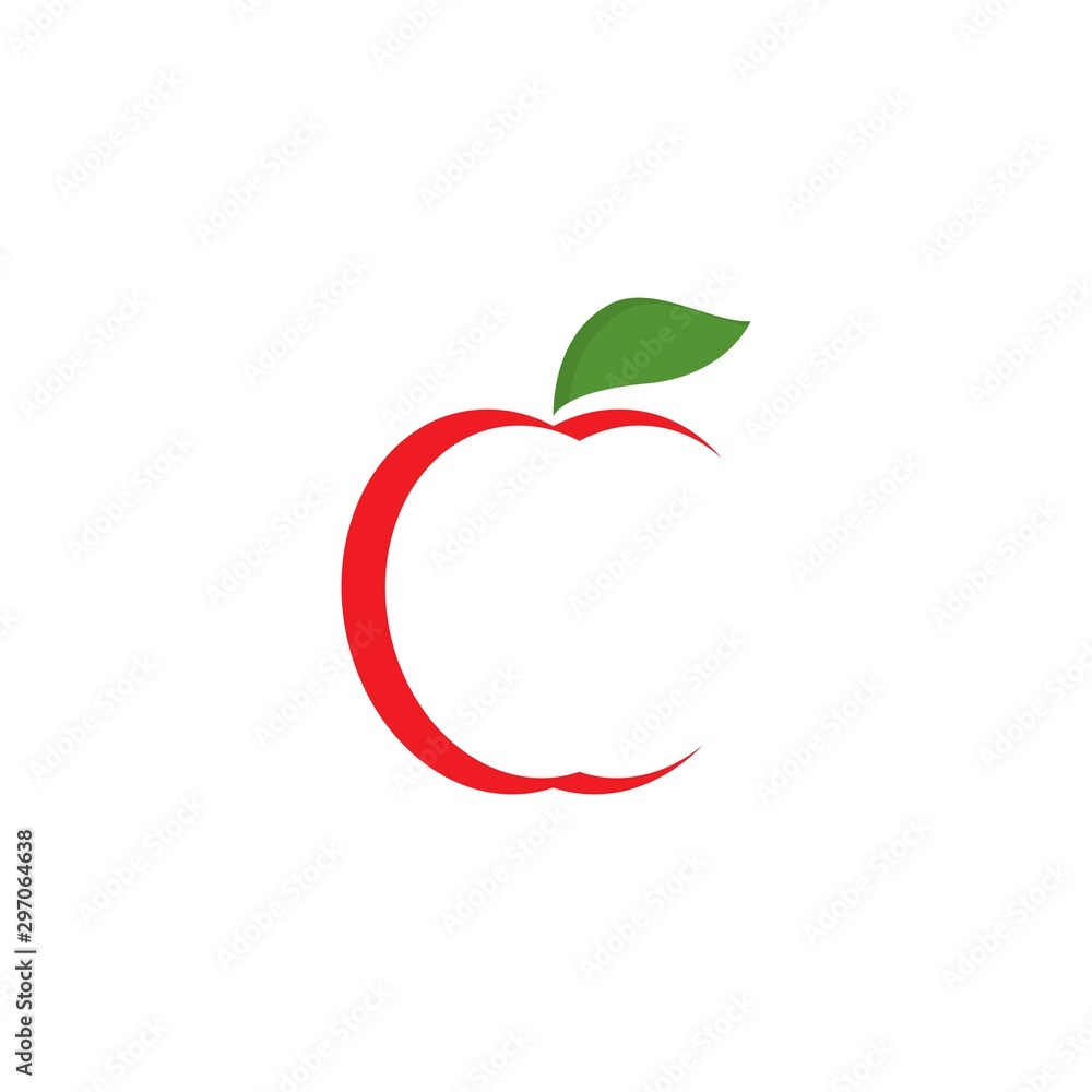 Apple logo template vector illustration design Apple logo template vector illustration design