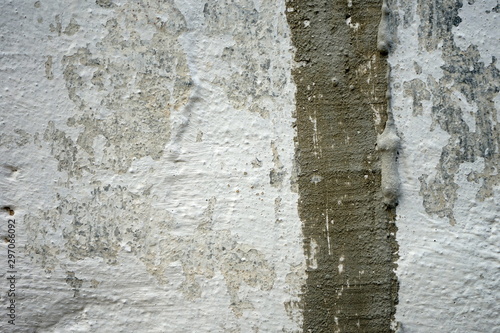 Vintage or grungy white background of natural cement or stone old texture as a retro pattern wall. It is a concept, conceptual or metaphor wall banner, grunge, material, aged, rust or construction.
