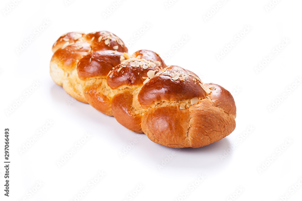 Homemade Brioche Isolated On White Homemade Brioche Isolated On White