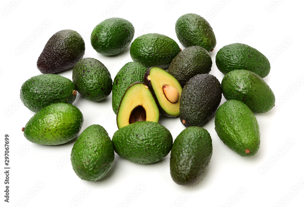 Avocado on a white background Avocado on a white background