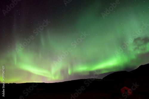 Fototapeta Naklejka Na Ścianę i Meble -  Aurora curtain sky in iceland