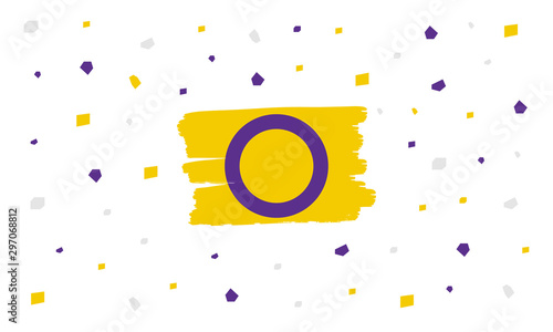 Intersex Awareness Day. Human Rights. Internationally observed event. Celebrate annual in October 26. Intersex people community. Freedom and solidarity. Poster, card, banner and background. Vector