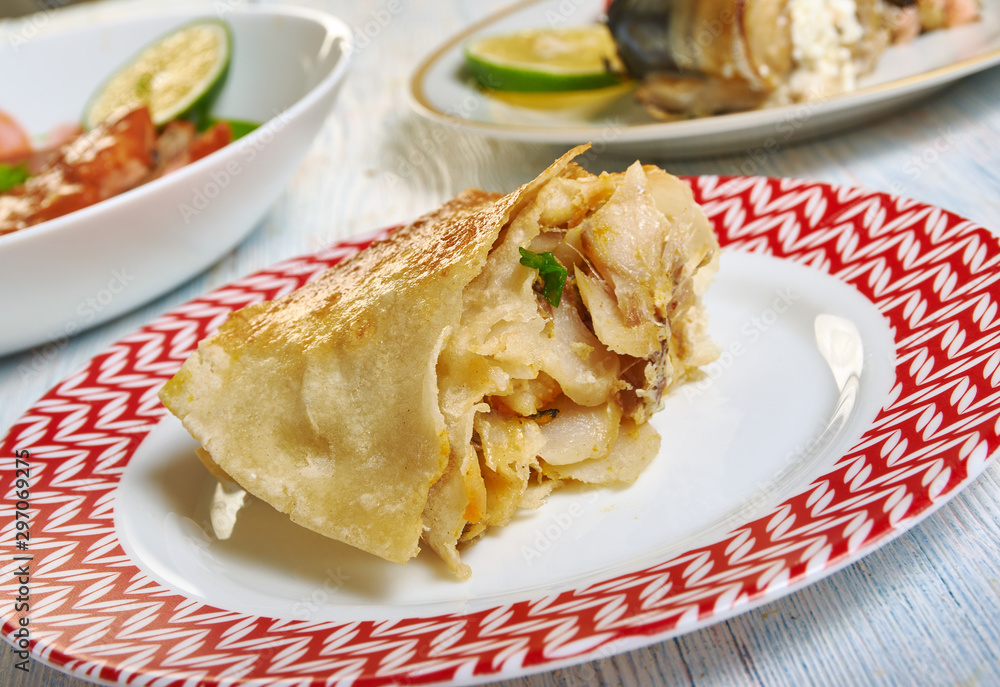 Fish in pita bread Fish in pita bread