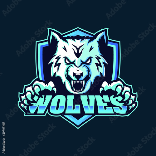Wolf Mascot Logo for Gaming, Stream Channel or Community