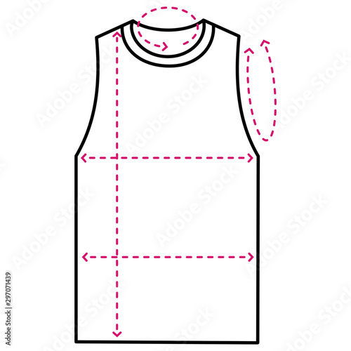 Men’s sleeveless t-shirt clothing sizes