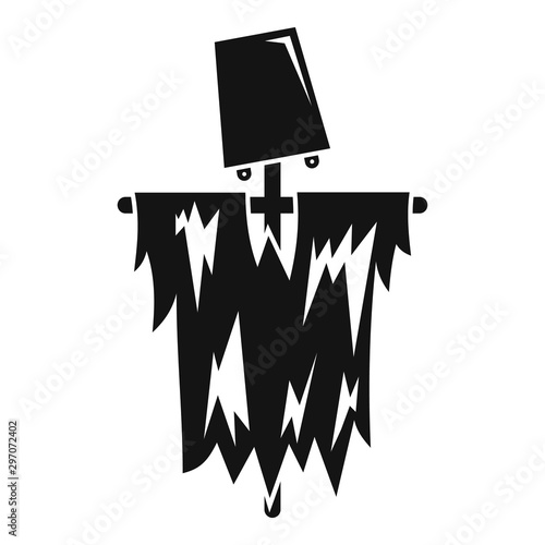 Scarecrow icon. Simple illustration of scarecrow vector icon for web design isolated on white background