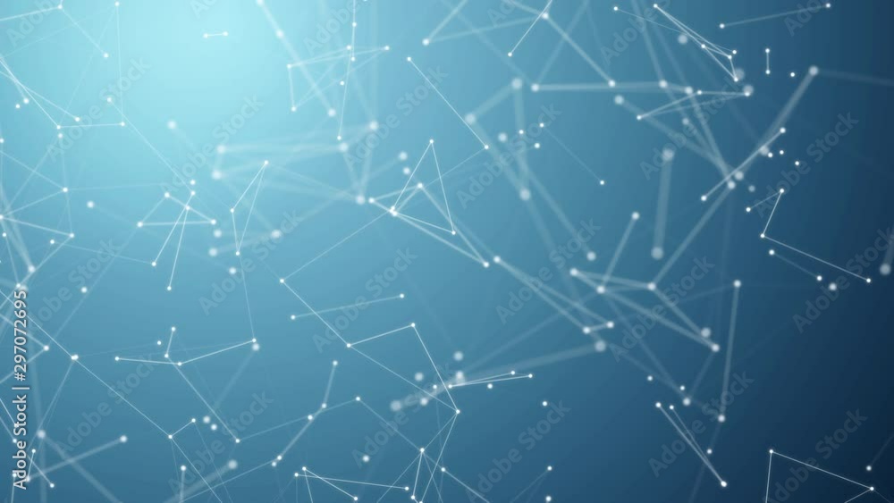 Abstract illustration background motion transformation empty copy space on plexus pattern of future innovation technology digital business with dots line network decentralize communication connection