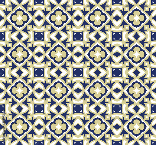 Geometric ornamental vector tiles pattern