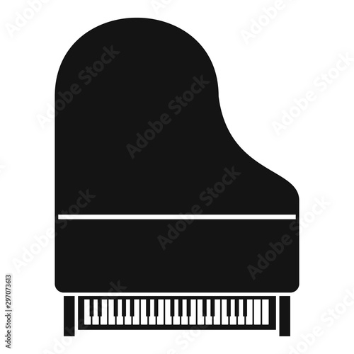 New grand piano icon. Simple illustration of new grand piano vector icon for web design isolated on white background