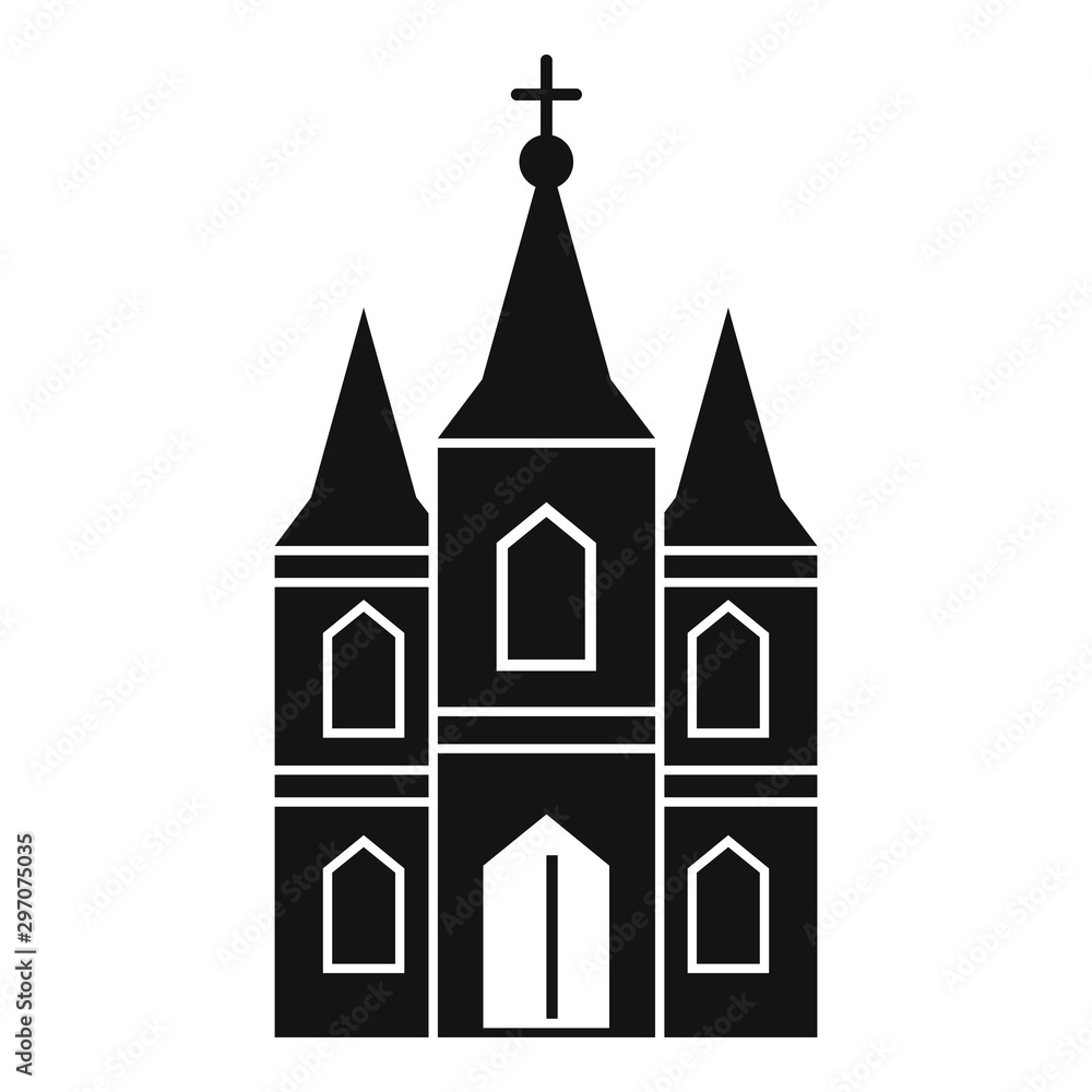 Europe church icon. Simple illustration of europe church vector icon for web design isolated on white background