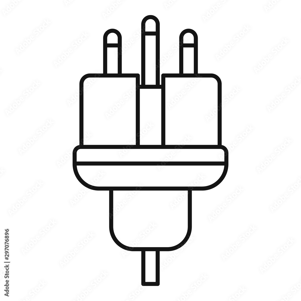 Electric wire icon. Outline electric wire vector icon for web design isolated on white background Electric wire icon. Outline electric wire vector icon for web design isolated on white background