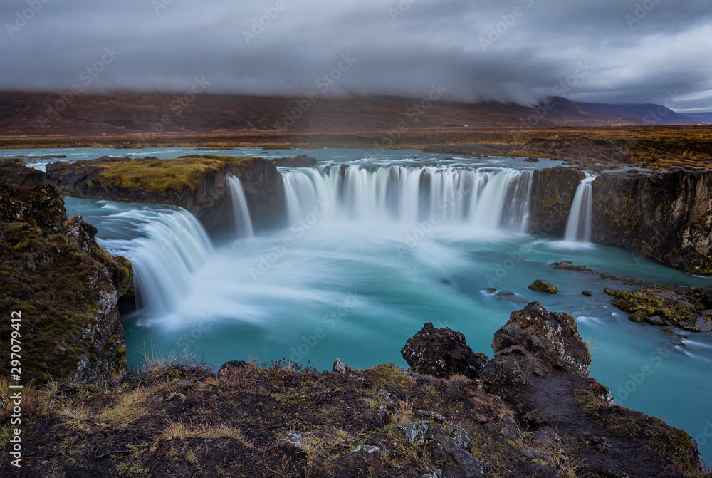 Godafoss is a very beautiful Icelandic waterfall located on the North of the island