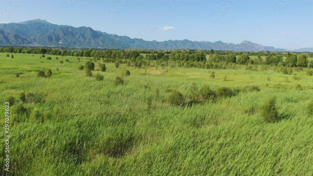 Aerial view of wetland scenery at Beijing suburbs. Aerial view of wetland scenery at Beijing suburbs.