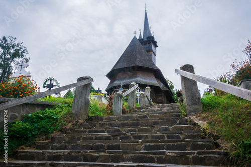 Budesti Wooden Church, Maramures, Romania, Europe photo