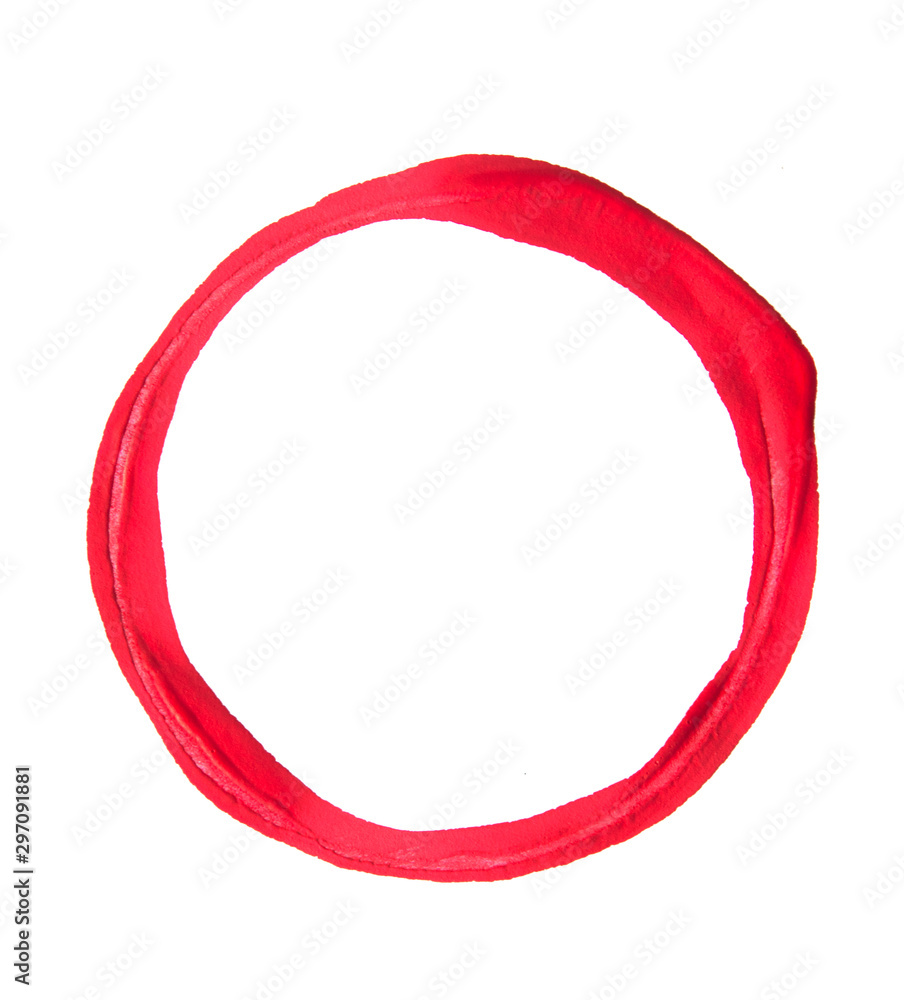 Round circle frame as a design element, made with a paint stroke, composition isolated over the white background . Round circle frame as a design element, made with a paint stroke, composition isolated over the white background .