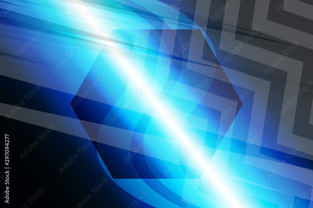 Obraz premium abstract, blue, design, wave, line, pattern, lines, illustration, wallpaper, light, curve, graphic, backdrop, waves, digital, texture, gradient, artistic, art, technology, backgrounds, motion, shape