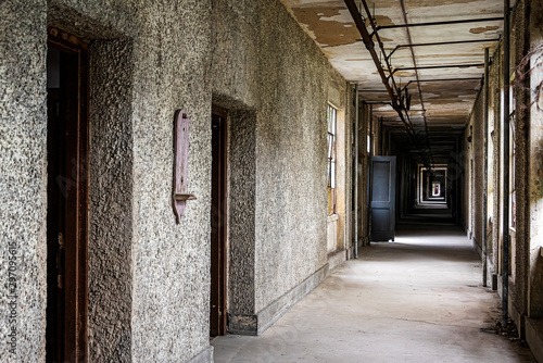 ecayed corridor in an abandoned hospital © CharnwoodPhoto