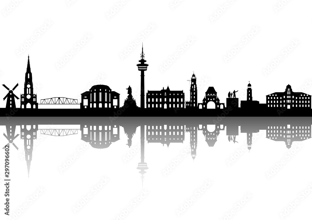 Fototapeta premium Bremerhaven, Spiegelung