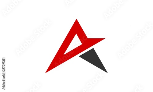Abstract A Star vector logo