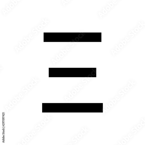 Greek alphabet : Xi signage icon