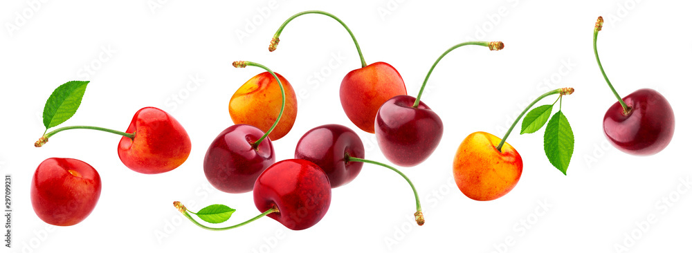 Cherry isolated on white background with clipping path Cherry isolated on white background with clipping path