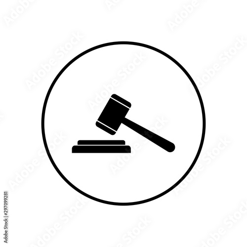 Gavel icon vector,  Judge Gavel Auction Icon. Bid, Hammer icon vector,