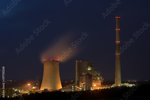 Power Station At Night