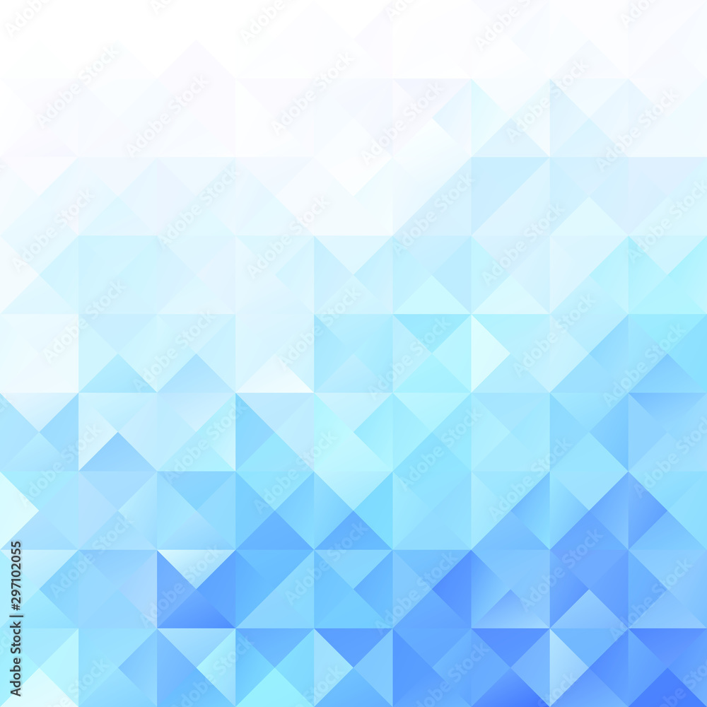 Obraz premium Blue Grid Mosaic Background, Creative Design Templates