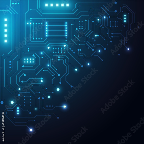 High tech technology geometric