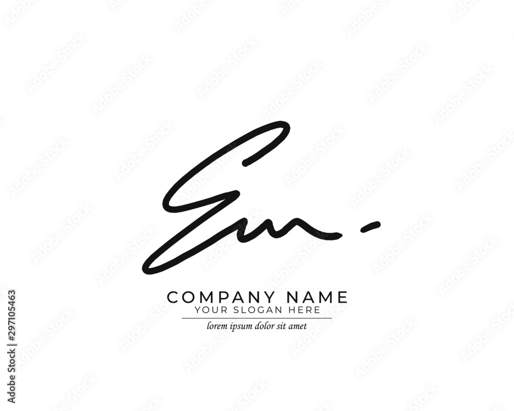 E M EM Initial handwriting logo design. Beautyful design handwritten logo for fashion, team, wedding, luxury logo. E M EM Initial handwriting logo design. Beautyful design handwritten logo for fashion, team, wedding, luxury logo.