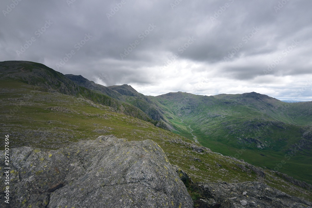 Scafell from the summit of Slight Side