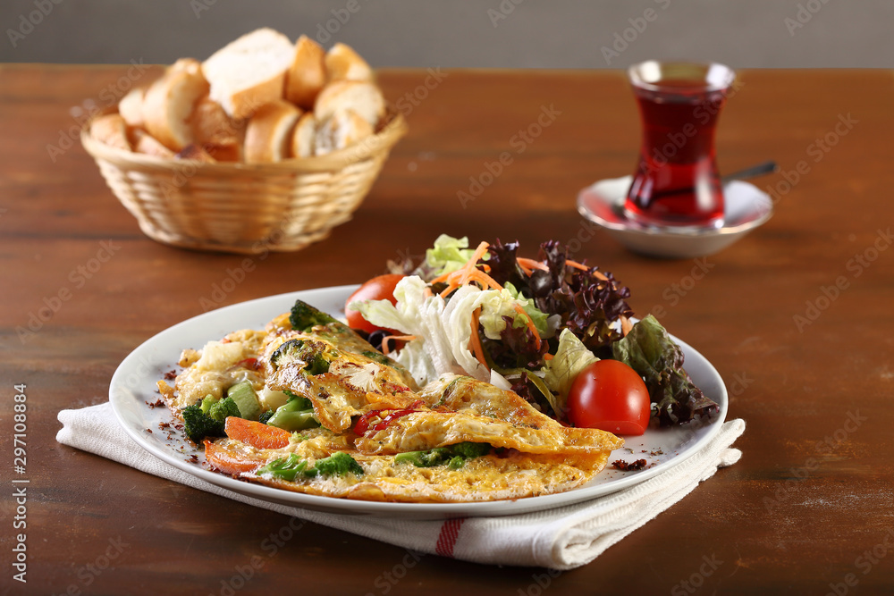 omelet with vegatables