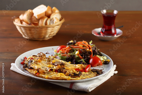 omelet with vegatables