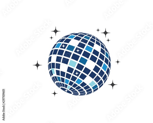 disco ball icon vector illustration design