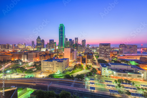 Dallas  Texas  USA Skyline at twilight