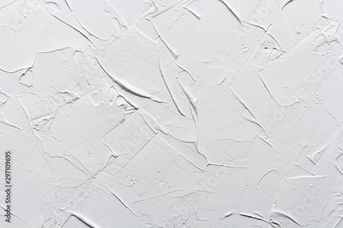 white texture putty wall, rough grunge background photo