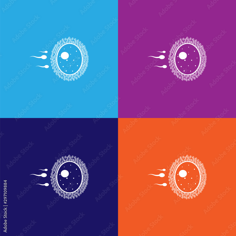 spermatozoa and ovum icon. Element of body parts icon. Premium quality graphic design icon. Signs and symbols collection icon for websites, web design, mobile app