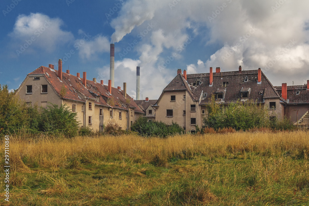Fototapeta premium Bergarbeitersiedlung Schlägel&Eisen