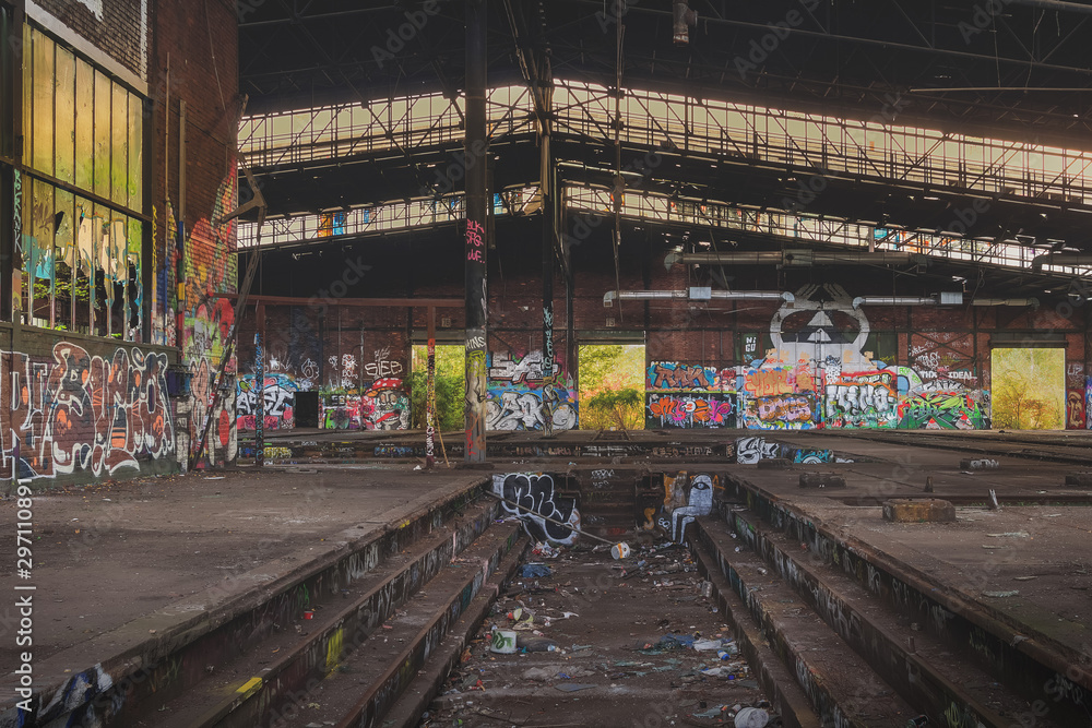 Bahnbetriebswerk D. Stock Photo Adobe Stock