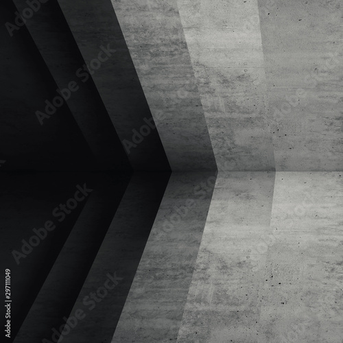 Abstract dark concrete interior background